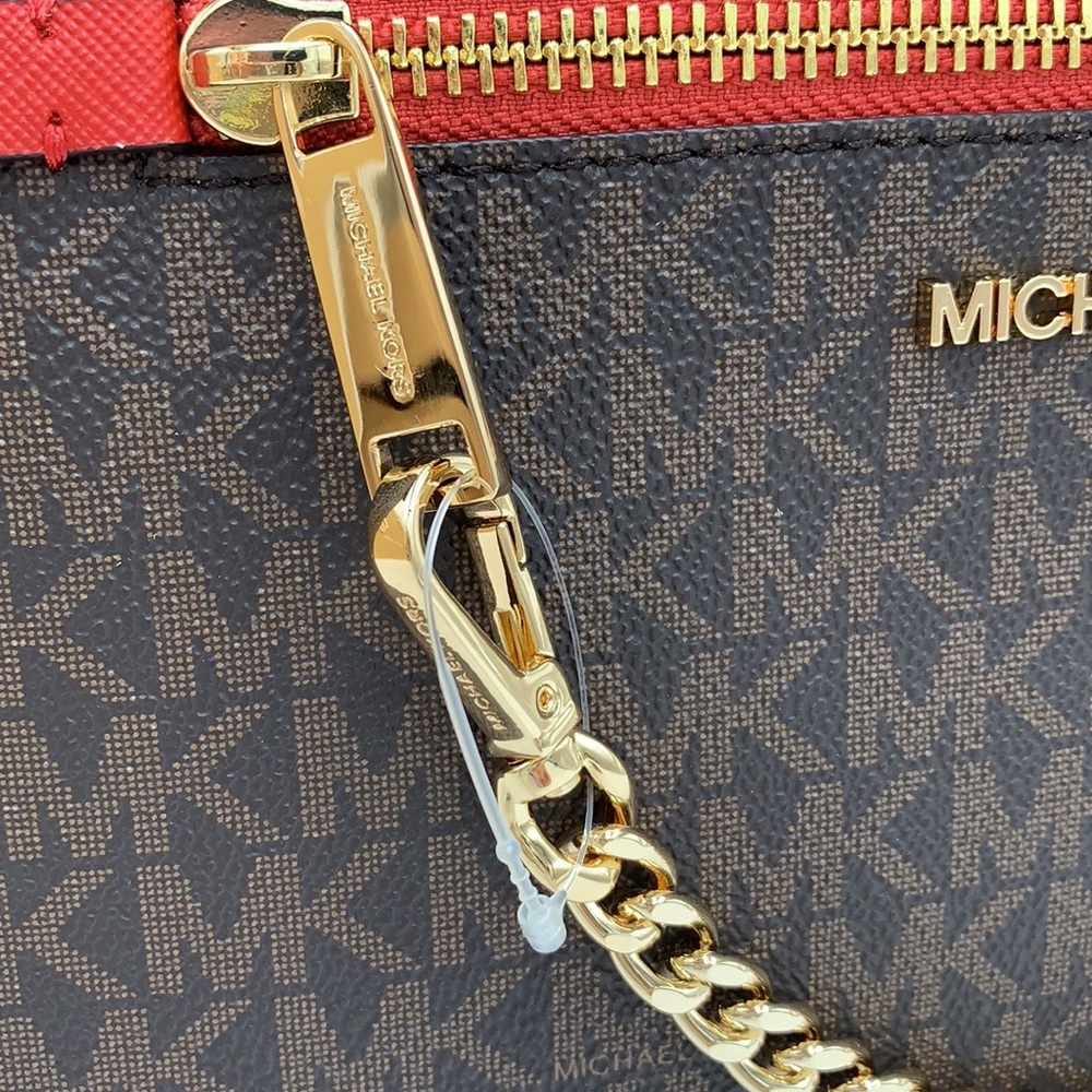 Michael Kors Jet Set Large Logo Crossbody Bag - Picture 11 of 16